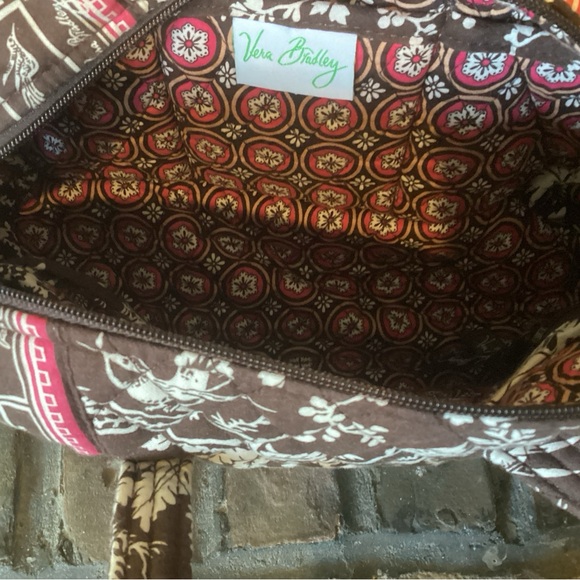 Vera Bradley Imperial Toile Shoulder Bag Brown & White - Picture 4 of 5